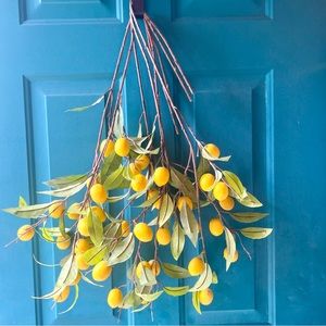 Lemon 🍋 Faux Floral Decor Accent Flower Arrangement Picks Set of 5
